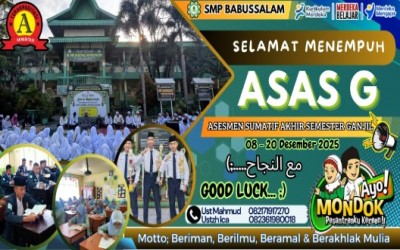 Asesmen Sumatif Akhir Semester Ganjil SMP Babussalam Berlangsung Kondusif Hingga Hari Ketiga