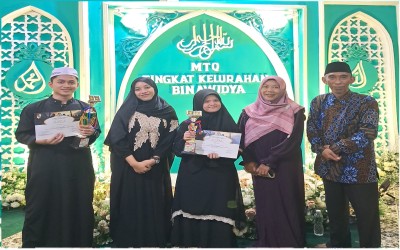 Ananda Wan Selfa Santri Kelas 8 SMP Babussalam Pekanbaru Meraih Juara 1 di MTQ Tingkat Kelurahan